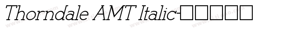 Thorndale AMT Italic字体转换